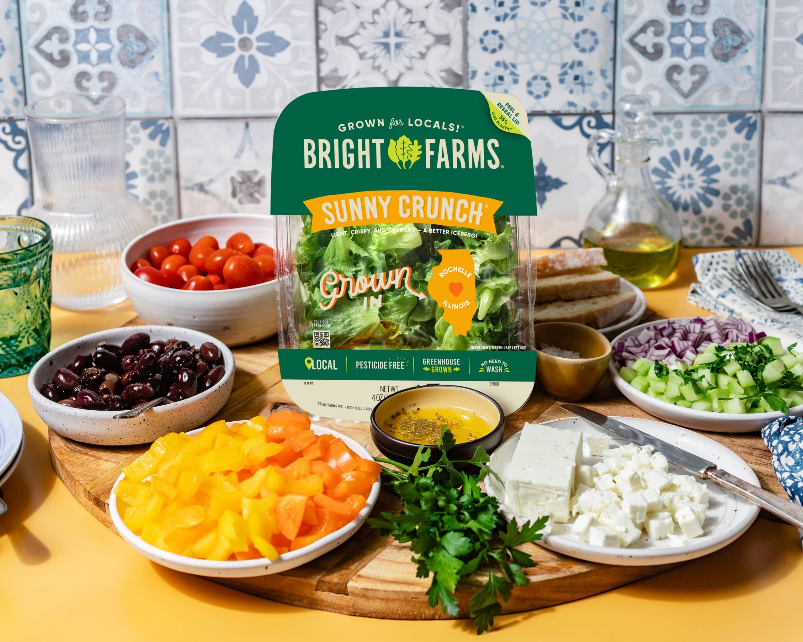 Bright Farms Greek Salad Platter Recipe