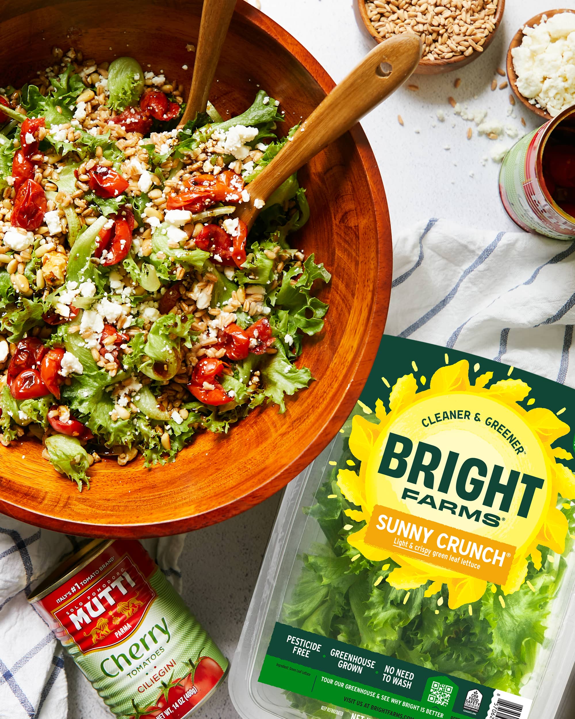 Bright Farms Roasted Tomato & Feta Salad Bowl Recipe